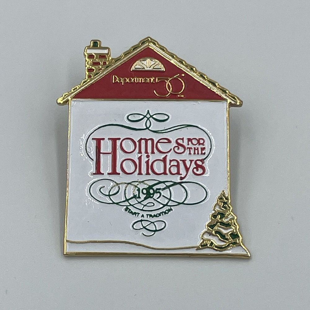 Vintage Department 56 Home for the Holidays‎ Collectible Christmas Pin